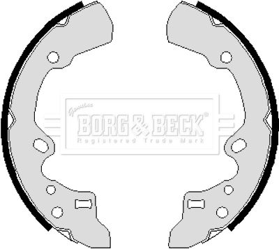 BORG & BECK Комплект тормозных колодок BBS6063